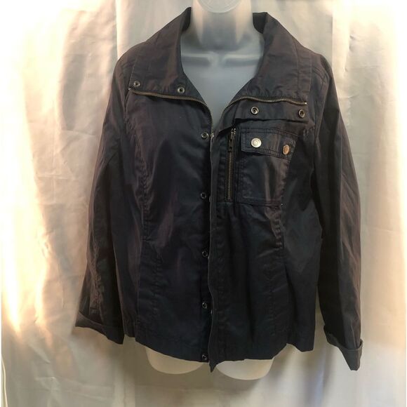 Calvin Klein Jeans Navy utility jacket women's L - Picture 1 of 2